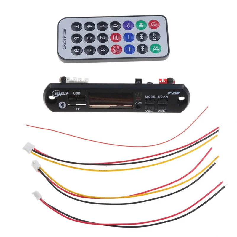 USB 3 5 мм AUX Bluetooth FM радио V5.0 беспроводной приемник MP3 плеер в 12 В декодер плата