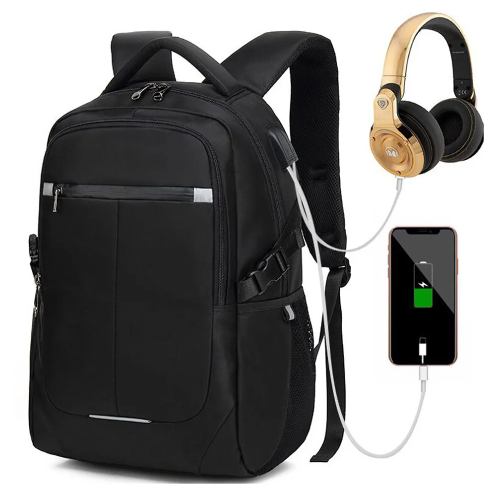 

Laptop Backpacks for Men Business Bags with USB Charging Port 15.6 inch Computer Backpack Man Waterproof Oxford Casual Daypack