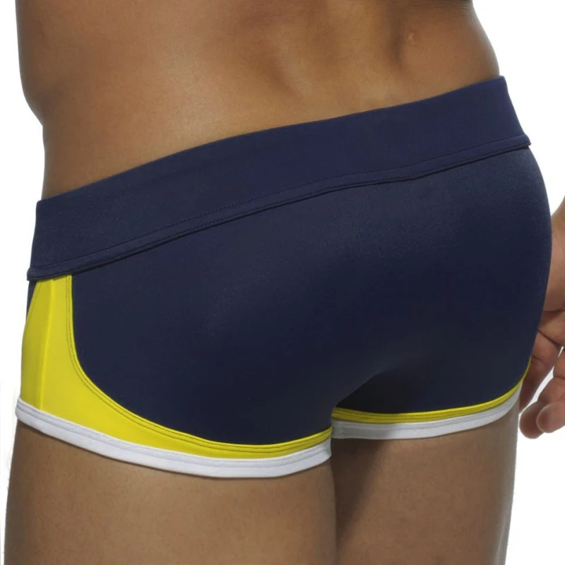 Sexy Men Swimwear Trunks Swimsuit Seobean Brand Man Beach Bathing Shorts Board Quality Nylon Bath Suit Boxer Briefs Underwear 2
