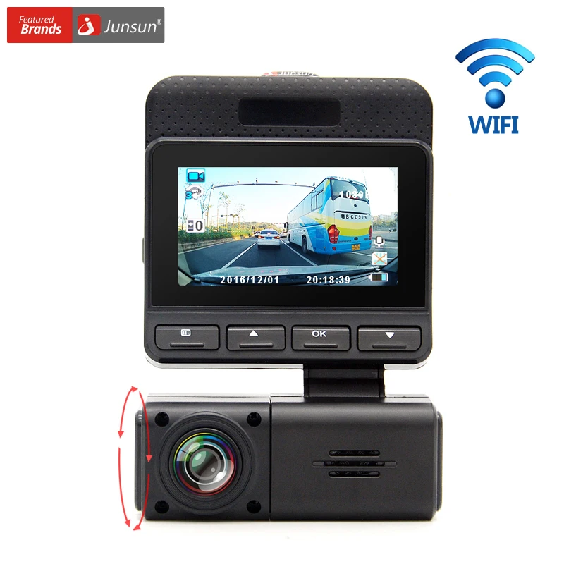 Junsun WiFi Car DVR Camera Recorder Novatek 96658 FHD