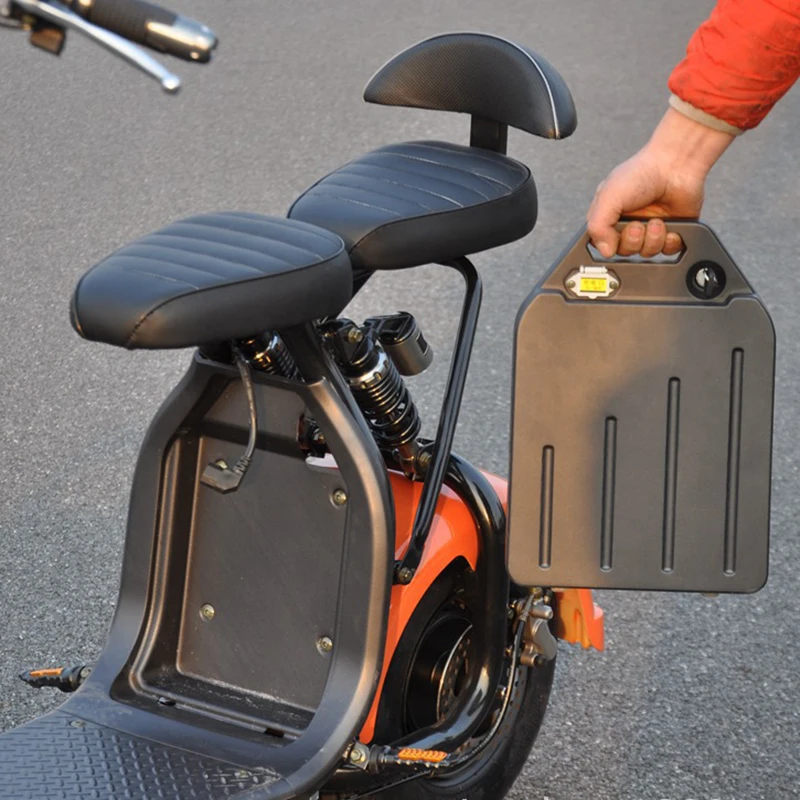 Discount Citycoco Electric Scooter Fat Tire 1000W 60V 12AH/20AH Lithium Motorcycle E-Bike Cycling LCD Display Bluetooth GPS Pedal City 6