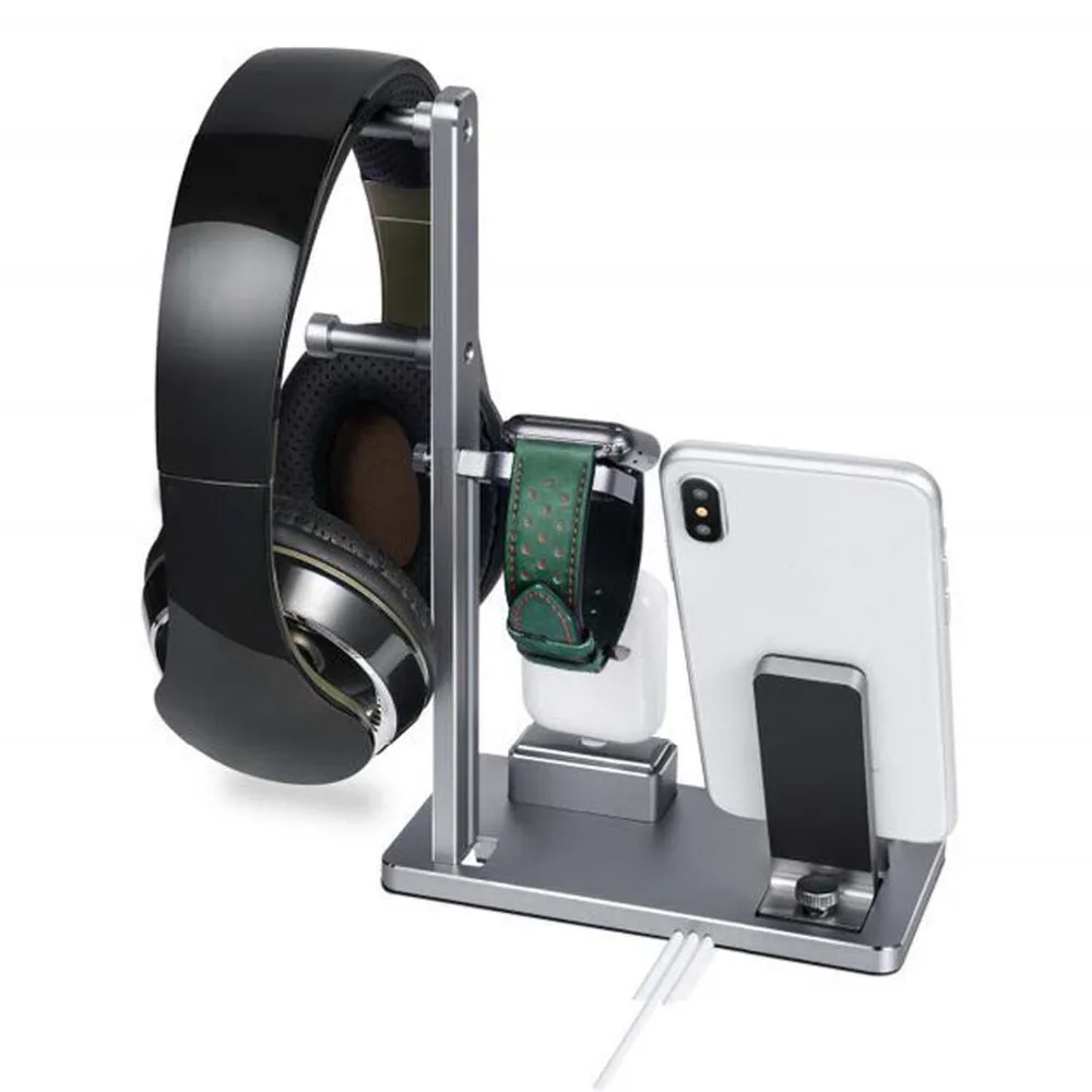 Besegad Charging Stand Holder Dock Station for Headphone AirPods iPad Apple Watch iWatch Series 1 2 3 4 iPhone 7 8 X Plus 6s SE