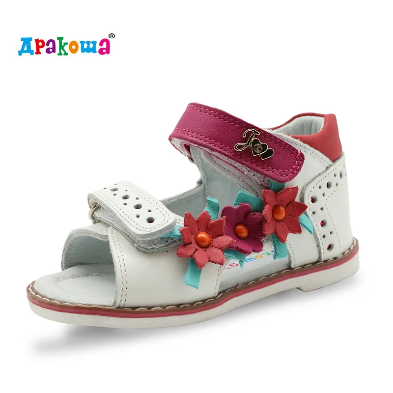 Apakowa Spring Summer Real Genius Leather Girls Sandals Kids Shoes Children s Sandals for Girls Princess