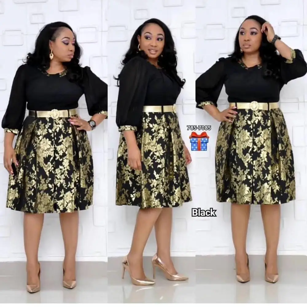 

African Dresses For women 2019 New European Printed African women's dress 2xl fashion design women Skirt