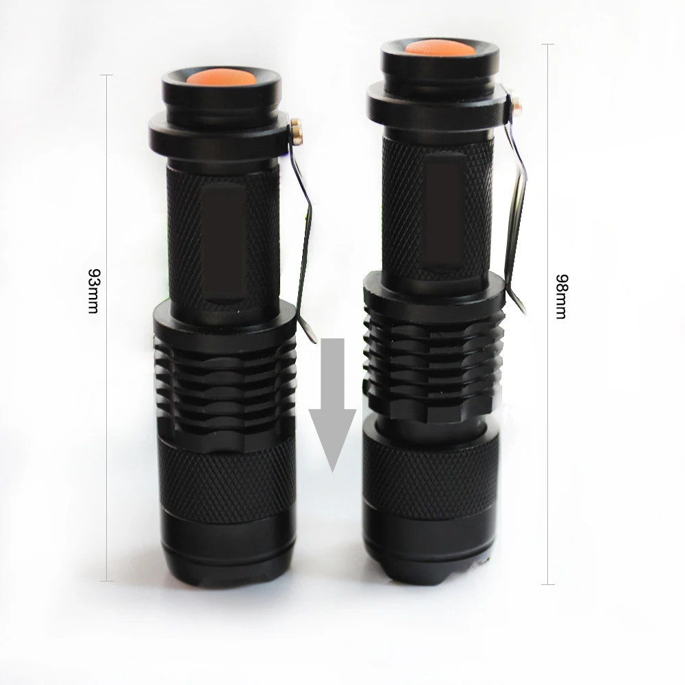 

Mini Light xml q5 flashlight powerful Zoomable Tactical Flashlight waterproof led torch lanterna flashlight max 2000LM