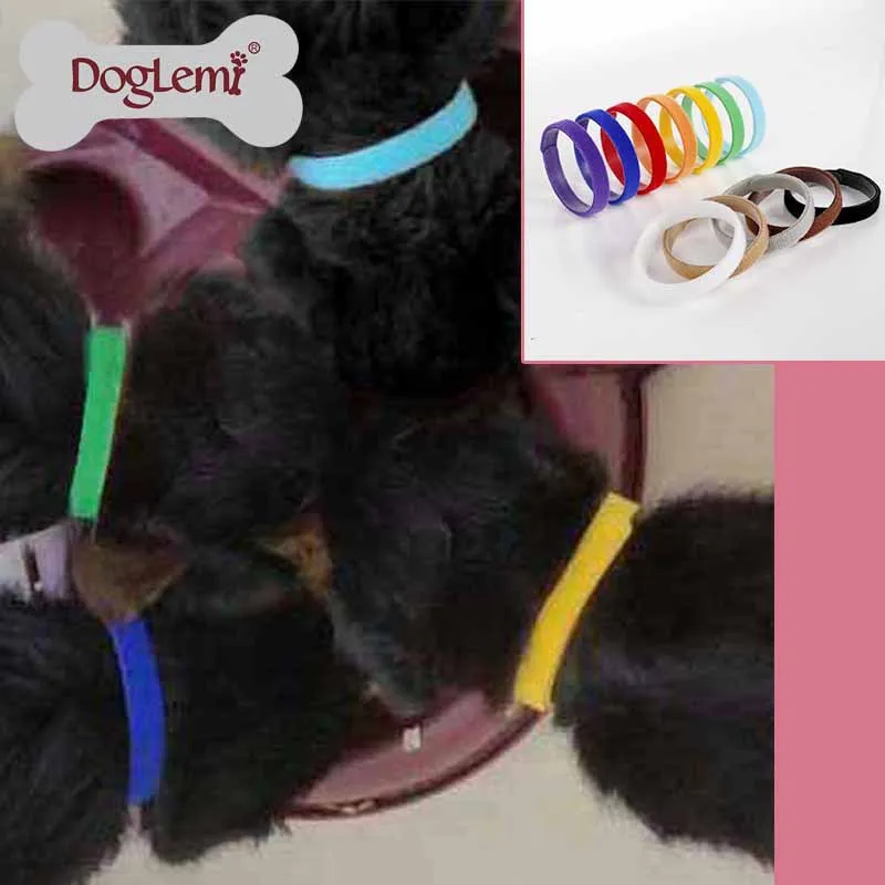 DogLemi ошейники для собак поводки щенков Мягкие на липучке котят и 12 цветов