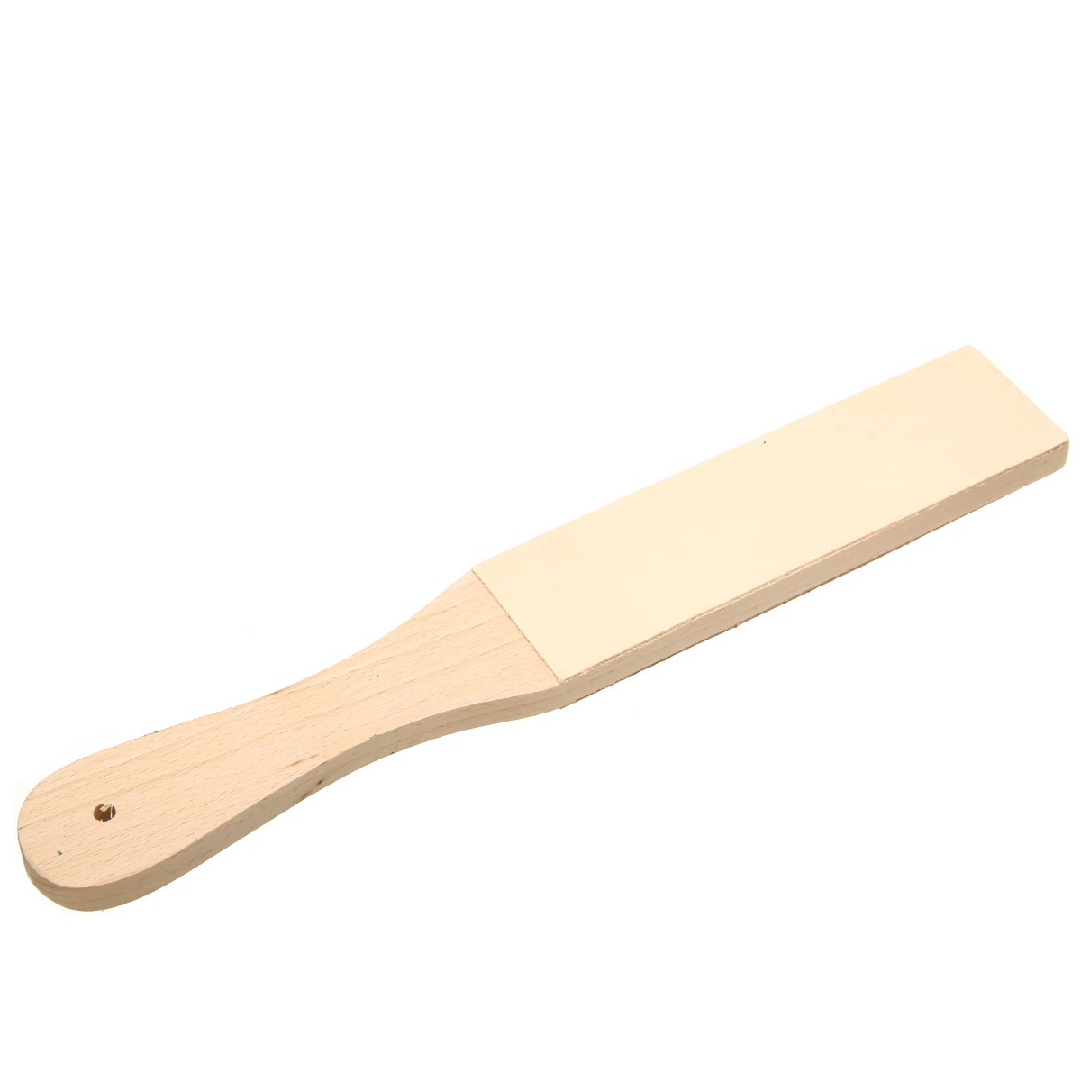 DIY Handmade Dual Sided Leather Blade Strop Sharpener Tool Wooden Razor Sharpener Polishing Green Compounds Kit Set