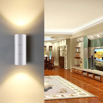 

Waterproof Patio Light Energy saving Garden Front door Yard night light Double Head Up And Down Wall Light Outdoor Door Lamp