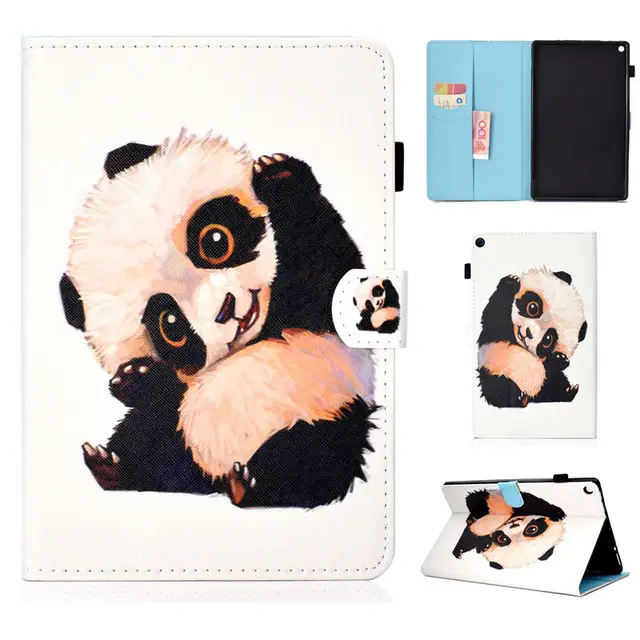 Cute Cartoon Case For Amazon Kindle Fire HD 10 2017 7th Tablet with
