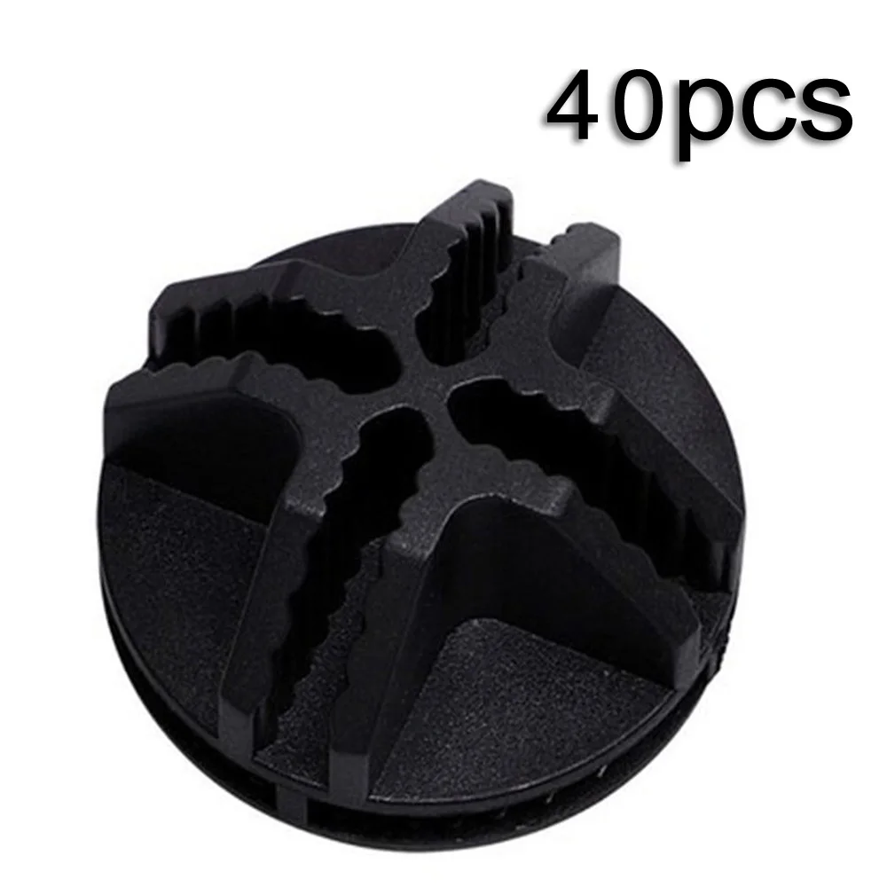 40pcs Plastic Wire Storage Cube Connectors Snap Mesh Organizer Grid Closet Clip Wire Cube Connectors