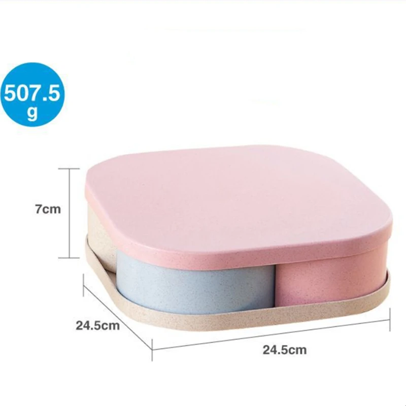 

Lecrownaire healthy plastic food candy container bento box eco-friendly