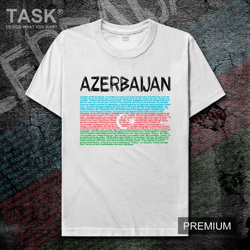 Мужская футболка с принтом «azeral AZE», Новые Топы, футболка, одежда с короткими рукавами, толстовка, национальная команда, летняя мода