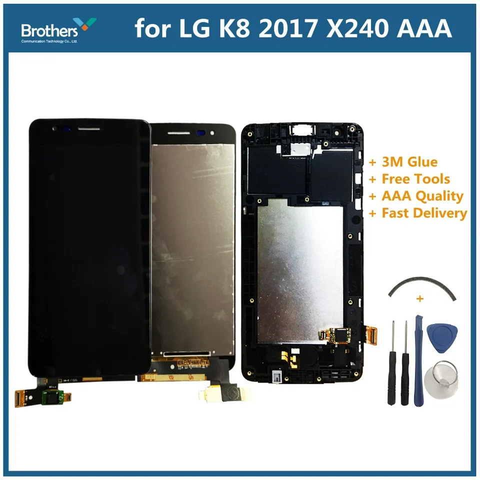 Custodia Portafoglio Con Supporto Magnetico Per LG K8 2017 (X240) – Copertina In Pelle PU Con Slot Per Carte E Tasca, Protezione Antiurto TPU - 4
