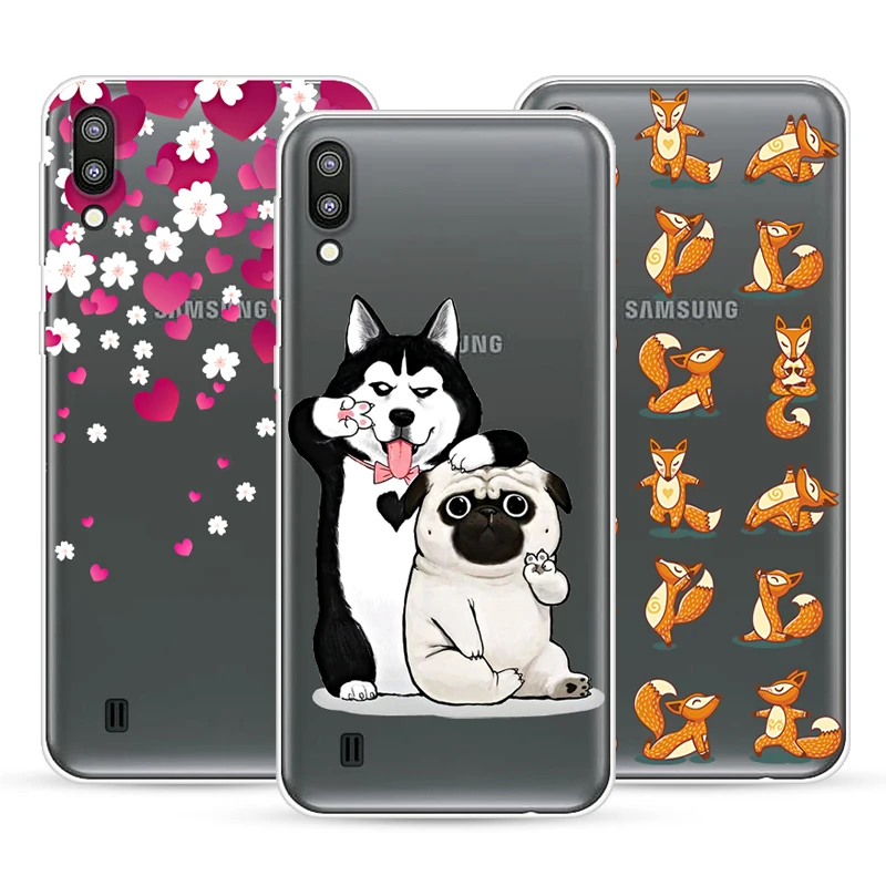 Cartoon Case For Samsung Galaxy M10 Pattern Plainting Soft Silicone Fundas Phone SM-M105F M105F M105 |