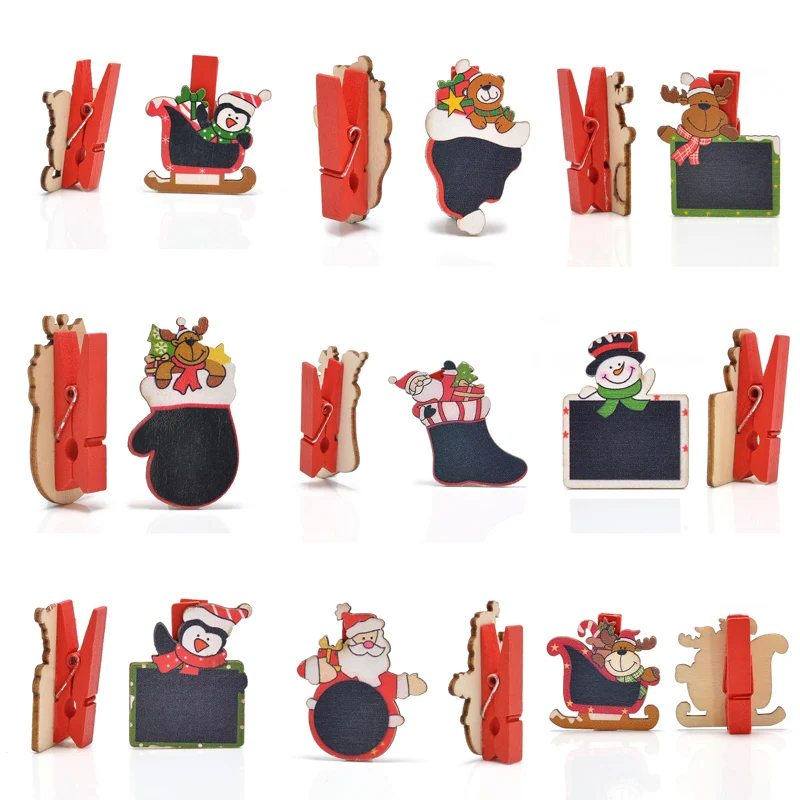 1lot 6pcs cute mini blackboard cartoon wooden christmas 1lot 6pcs cute mini blackboard cartoon wooden christmas