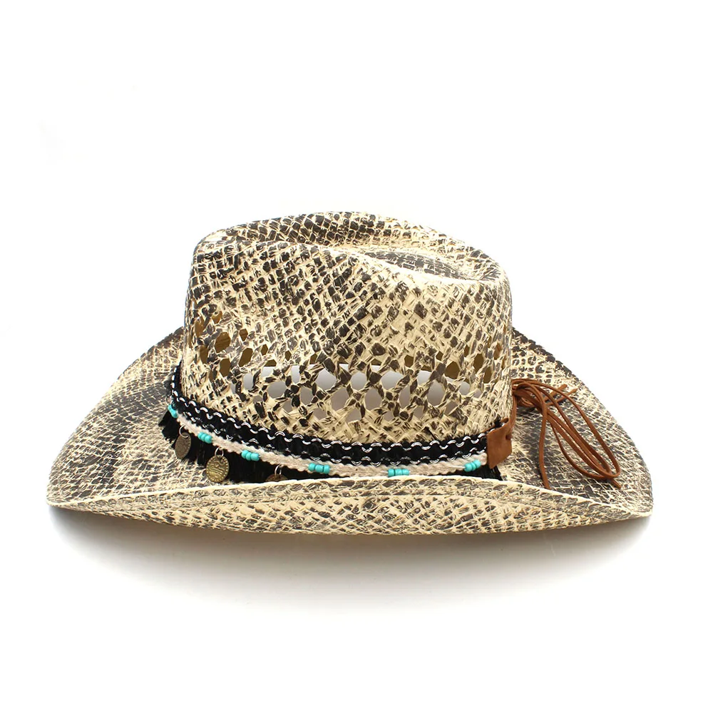Женская и мужская соломенная шляпа ручной работы Sombrero Hombre Кепка в ковбойском