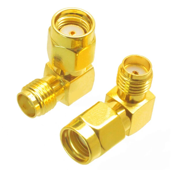 

10pcs SMA Female to RP-SMA Male Right Angle Adapter Connector