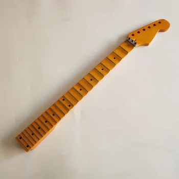 

BEST 24 FRETS YELLOW POLISHING Full SCALLOPED MAPLE Strat GUITAR NECK