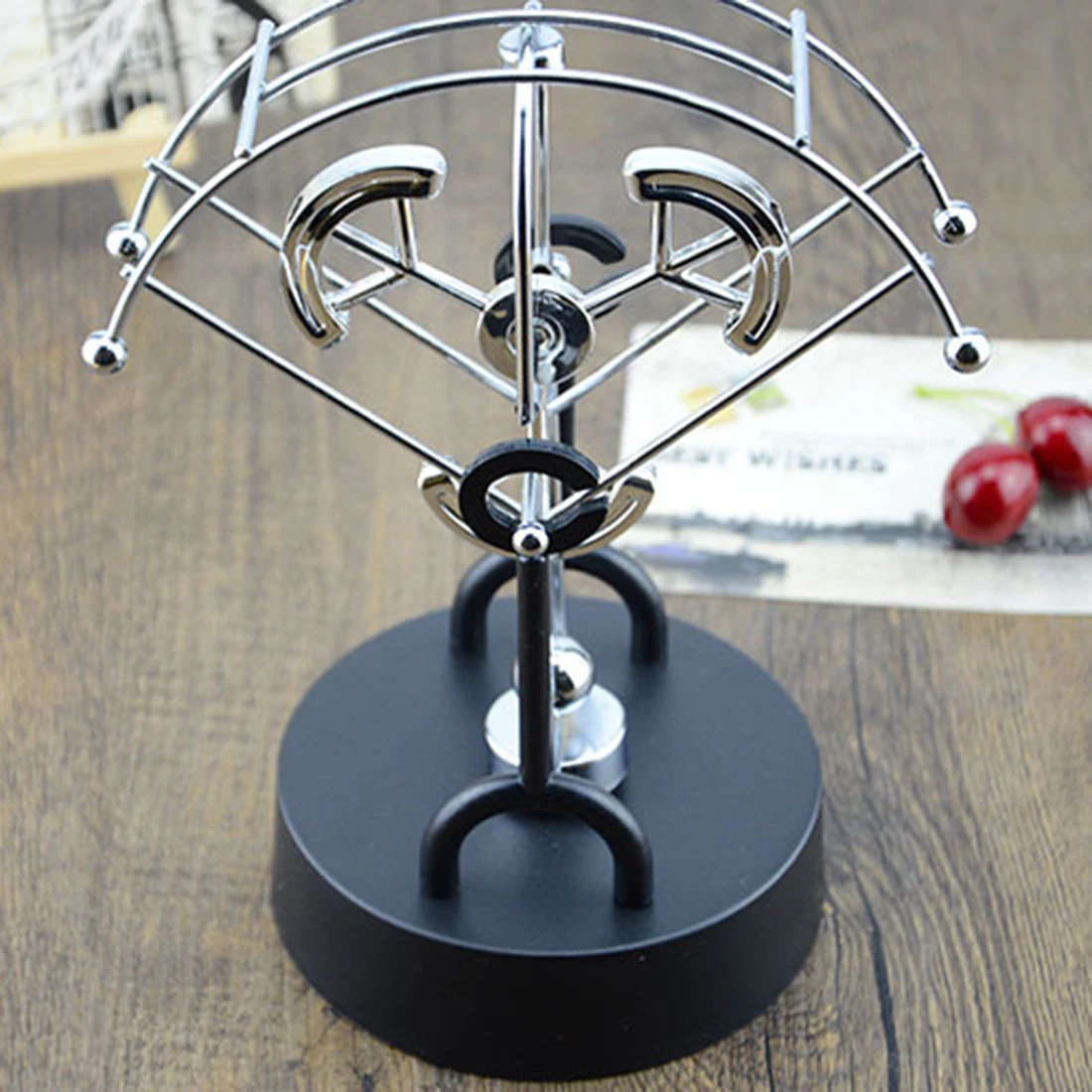 

Creative Science Educational Toy Parachute Sector Rocker Perpetual Motion Crafts Office Desk Home Decoraction Fidget Roller 2018