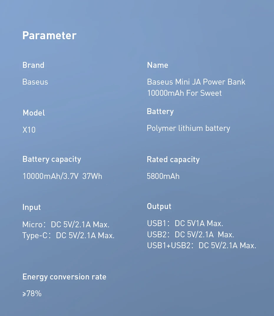 Baseus mi ni 10000 мАч портативное зарядное устройство типа C PD 10000 мАч Внешний аккумулятор для iPhone 11 Pro Max Xiaomi mi внешний аккумулятор