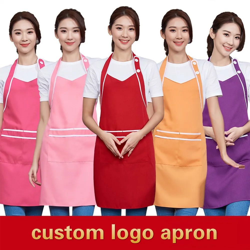 

Hanging Nexk Aprons Work Wear Chef Cook Kitchen Apron Milktea Shop Restaurant Waiter Barber Avental Avent Kichen Accessories