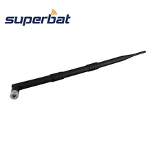 Superbat 1200MHz 1,2 GHz 7dBi Omni Резиновая Утка антенна усилитель сигнала GSM антенна наклонно-Поворотный Черный SMA штекер мужской разъем