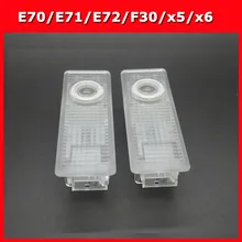 no drill led door light E70 E71/E72 F30 x5 x6 4series Door logo lamp car step welcome light 3d ghost shadow projector light