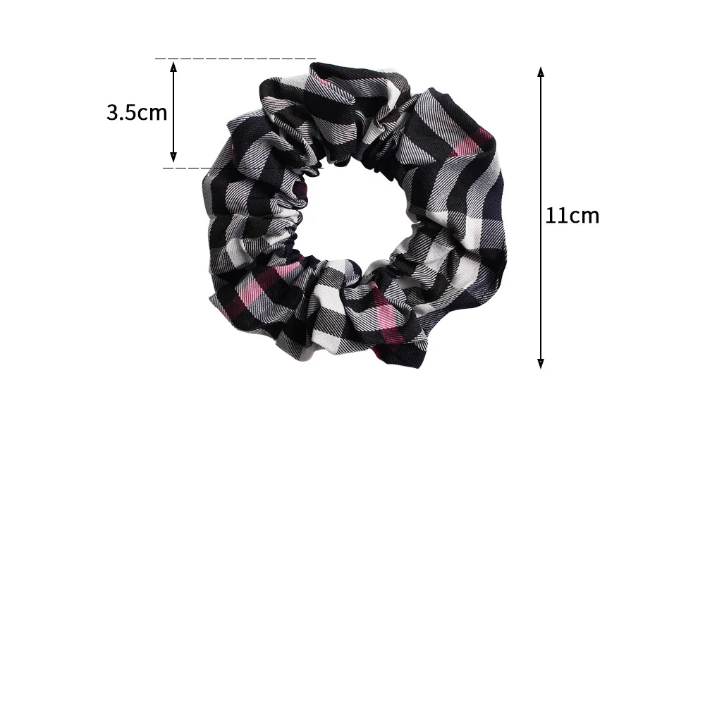 Классический плед Scrunchies стрейч Scrunchie для женщин эластичные ленты для волос головные уборы для девушек хвост держатель мода Хаар Аксессуары