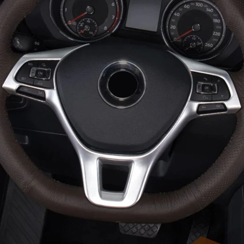 Подходит для Golf 7 MK7 2014 2015 ABS матовая и углеродное волокно Кнопка рулевого колеса