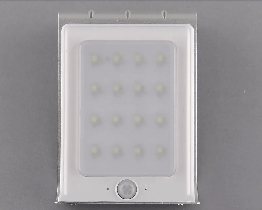 Painel de Luz ao ar Sensor de Movimento Movido a Energia Lâmpada de Poupança de Energia da Lâmpada de Parede Luzes de Segurança Solares para ao ar Levou Livre Solar Jardim 16 6 Lâmpadas solares