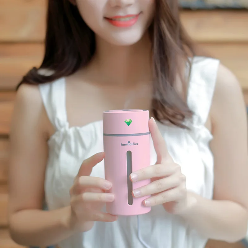 

Best Present Ultrasonic Air Humidifier Essential Oil Diffuser With 7 Color Lights Electric USB Humidifier Car home Diffuser