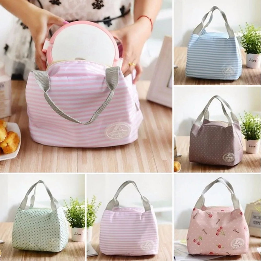 

New Women Handbag Bottle Organizer Girls Shoe Bag Lunch Box Bag Folding Storage Bags With The Insulation Function