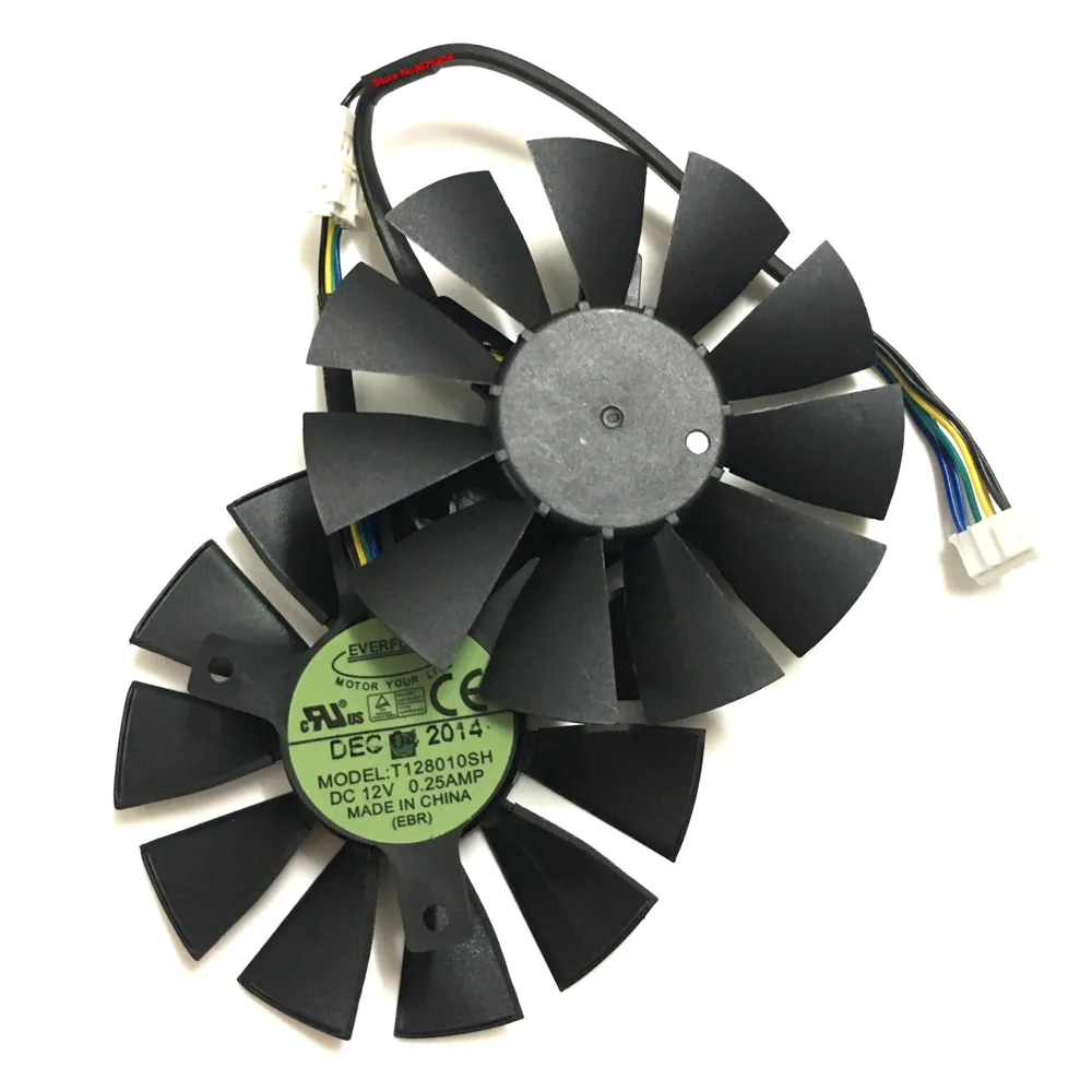 Вентилятор для видеокарты STRIX R9 370 RX460 2 шт./Лот Охлаждающие вентиляторы VGA ASUS GTX760