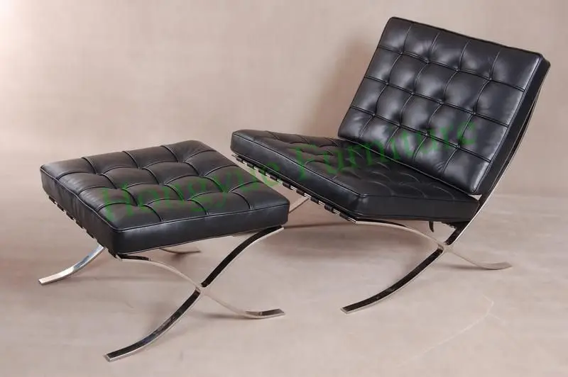 Modern Leather Single Seater Barcelona Sofa With Ottoman Furniture China Mainland Modern Leather Single Seater Barcelona Sofa With Ottoman Furniture China Mainland