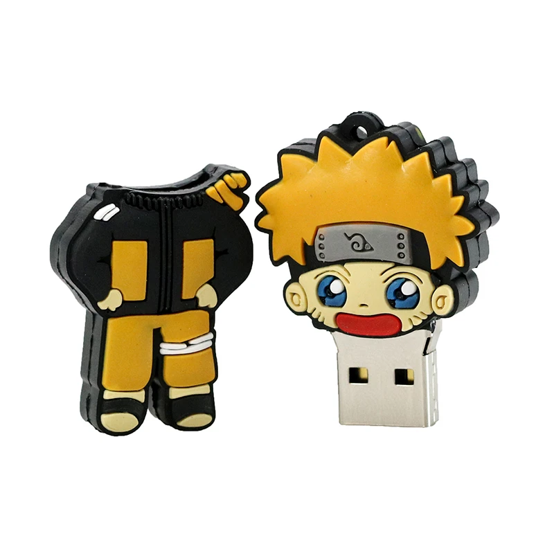 USB флеш-накопитель с героями мультфильмов Наруто сасуке ниндзя 4 ГБ 8 ГБ 16 ГБ 32 ГБ 64 Гб 128 ГБ флеш-накопитель USB 2,0 флеш-карта памяти в подарок
