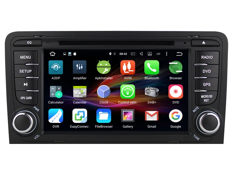 Top 2 GB RAM Android 7.1.2 Car DVD Radio Player for AUDI A3 2002-2011 S3 RS3 with WiFi Bluetooth GPS Navigation Stereo 20