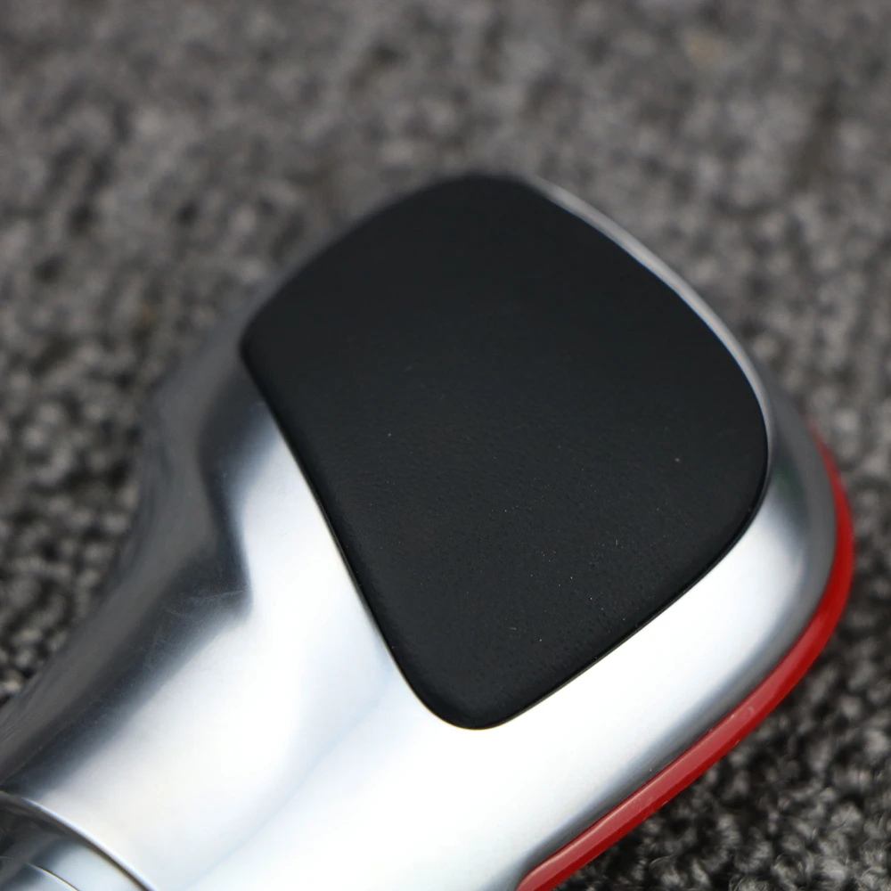 Модификация хромированная матовая ручка переключения передач DSG крышка красного цвета для VW Golf MK6 MK7 R GTI Passat B7 B8 CC R20 Jetta MK6