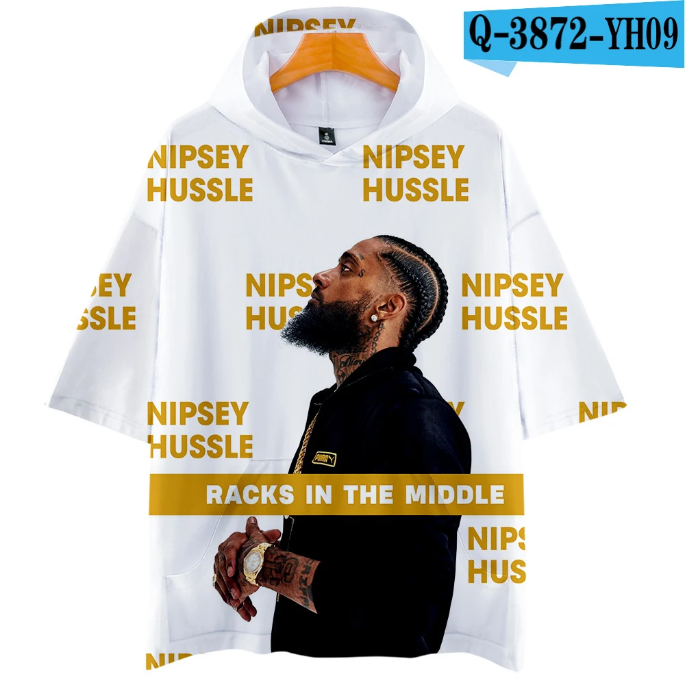 Nipsey hussle 3D толстовки Новая модная футболка с короткими рукавами лето/весна крутая и дышащая футболка с короткими рукавами - Цвет: E