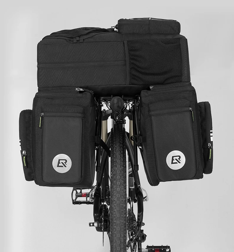 Best ROCKBROS 3 in 1 Waterproof Bicycle Bags Pannier 48L MTB Mountain Bike Rack Bag Bicycle Rear Seat Trunk Bag With Rain Cover 32 Best ROCKBROS 3 in 1 Waterproof Bicycle Bags Pannier 48L MTB Mountain Bike Rack Bag Bicycle Rear Seat Trunk Bag With Rain Cover 32