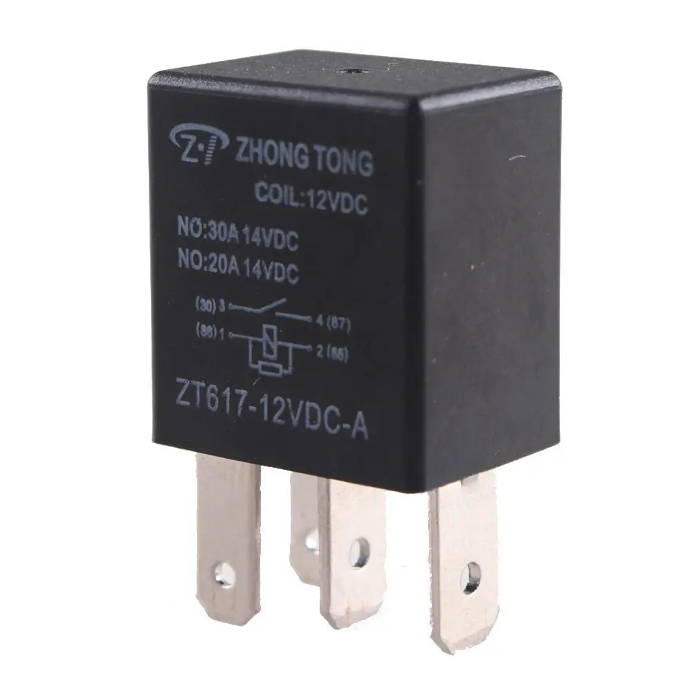 EE поддержка 10 X30A 12 В DC SPST релейный комплект насос светильник с рожком 4Pin