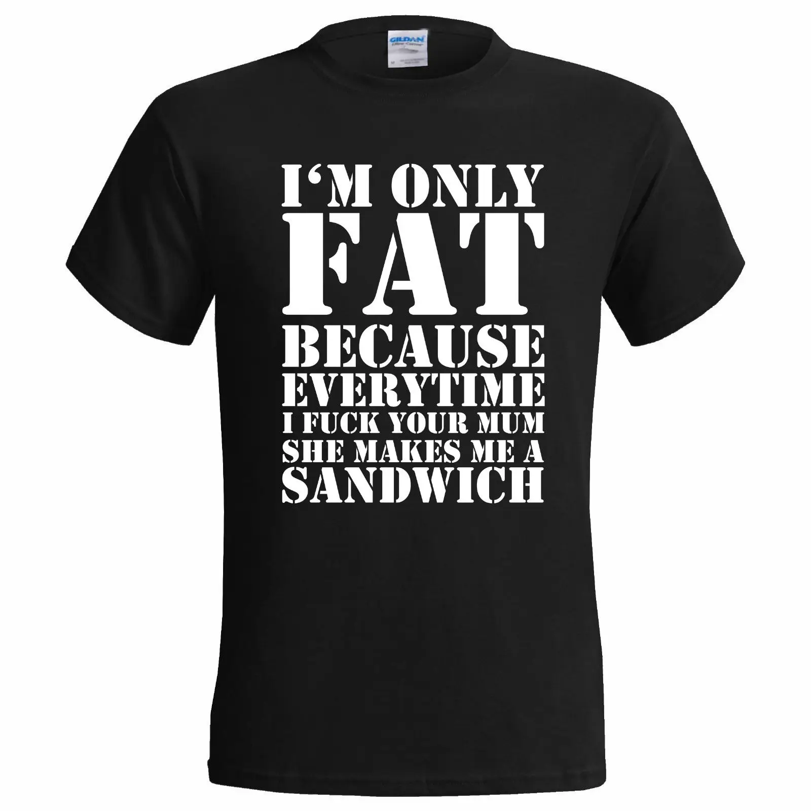 Fat Mum Sandwich для мужчин s приколы футболка новые футболки, модный стиль мужчин Tee, 100% хлопок Классическая футболка подарок печати Футболка