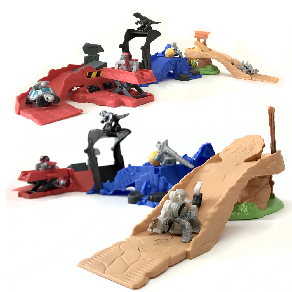 Dinotrux – camion de dinosaure actif, jouet de voiture, plusieurs scènes peuvent assembler des Mini jouets de piste modèle de dinosaure pour enfants