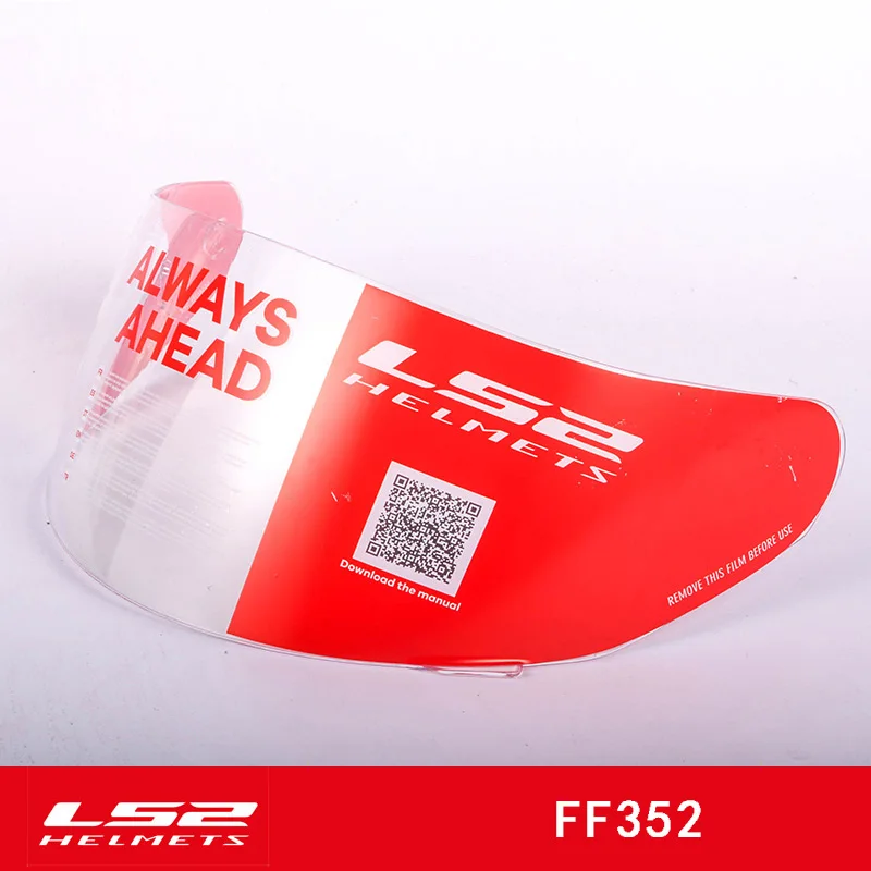 LS2 FF352 анфас шлем козырек Стекло Замена щит для LS2 ff352 многоцветная линза прозрачный, черный, серебристый, разноцветный - Цвет: FF352 clear Anti-fog