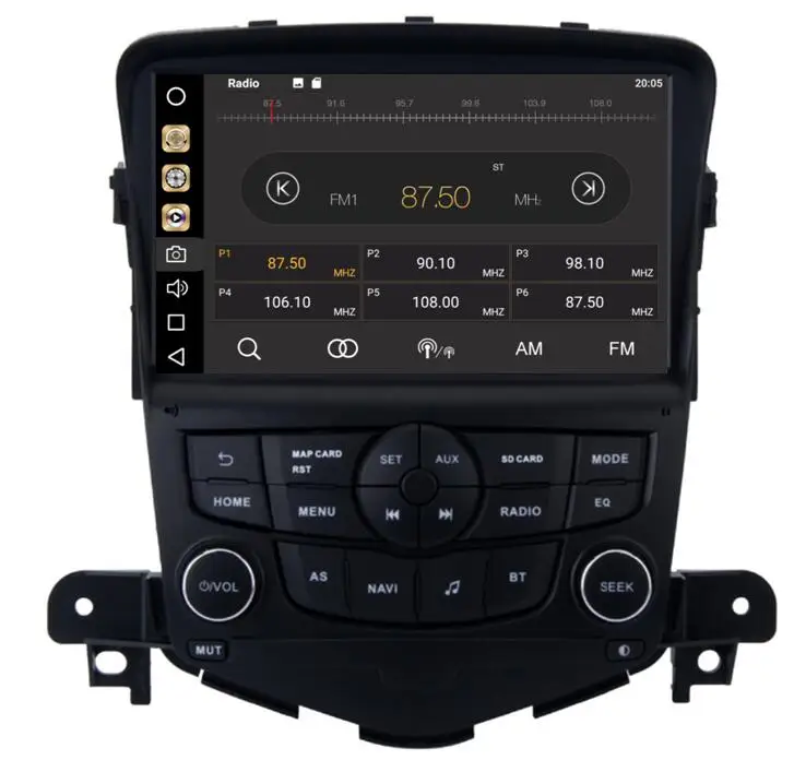 Carplay 4 Гб ОЗУ 8 ядер 64 дюймов Android 9 0 автомобильный Dvd Gps для Chevrolet Cruze 2008 2011 радио