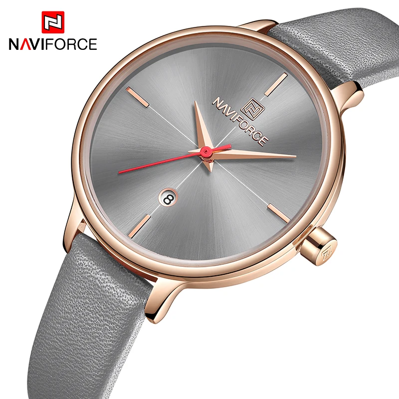

NAVIFORCE Women Watches Top Brand Luxury Fashion Female Quartz Wrist Watch Ladies Leather Waterproof Clock Girl Zegarek Damski