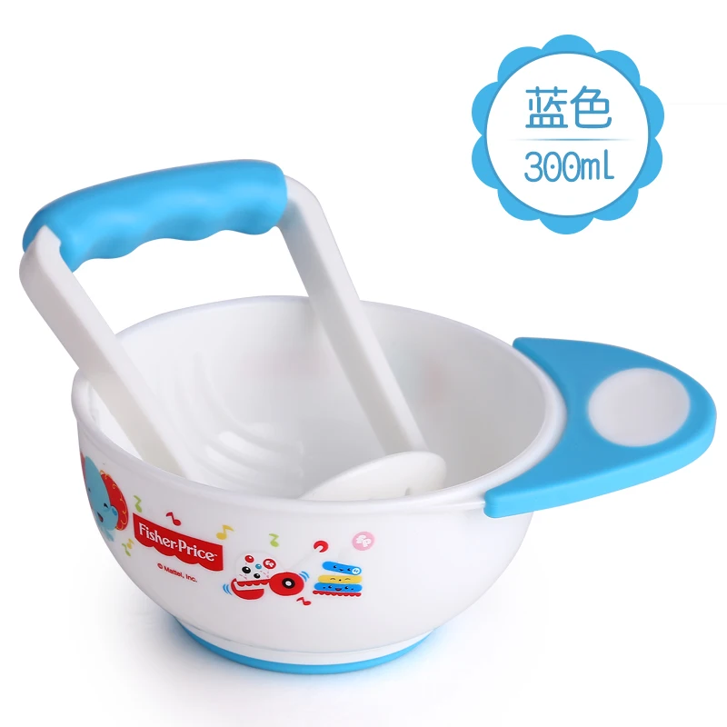 300ML Baby Learn Dishes Food Grinder Bowl Baby Grinding Bowl Food
