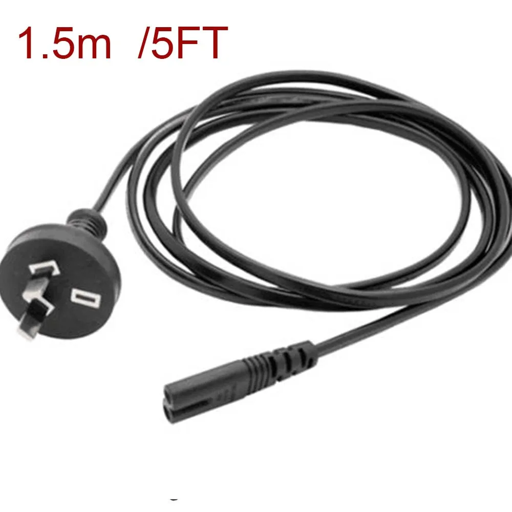 

2 Pin Core Figure 8 IEC-C7 AC Power Cord Cable Lead Plug AU NEW