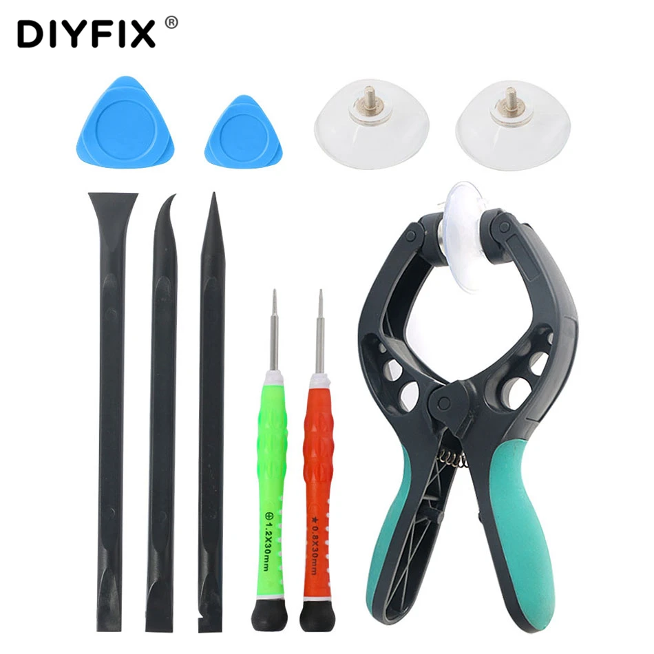 DIYFIX 10 in 1 Mobile Phone Repair Tools Kit LCD Screen Opening Pliers
