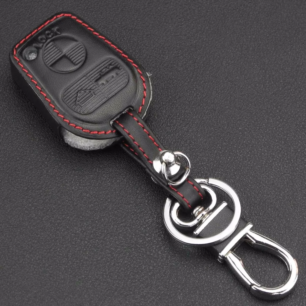 jingyuqin New Remote 3 Buttons Leather Protect Car Key Case Cover For BMW E46 E31 E32 E34 E36 E38 E39 Z3