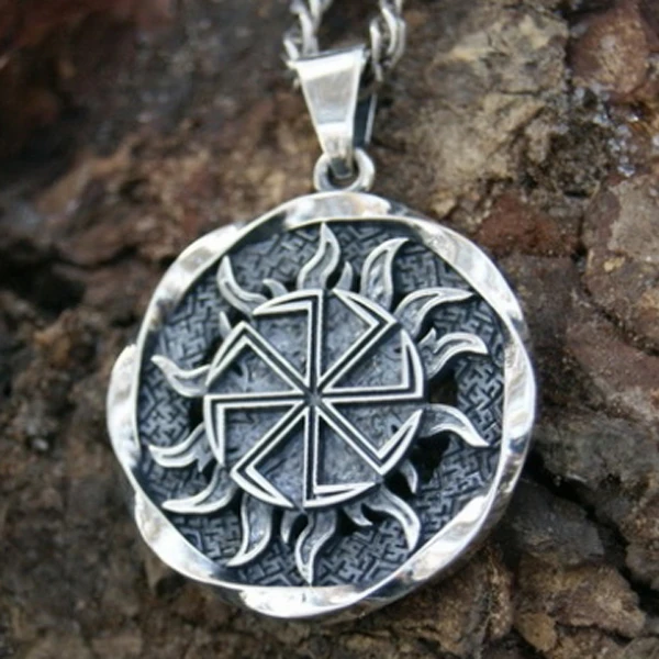 Slavi Assi Ciondolo amuleto Norse Gioielli Viking Thunder Shield di Perun Gromovnik, Yarovrat 